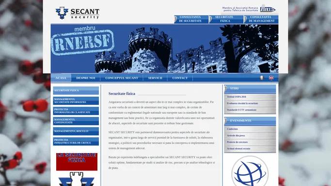 Securitatea Fizica - Secant Security