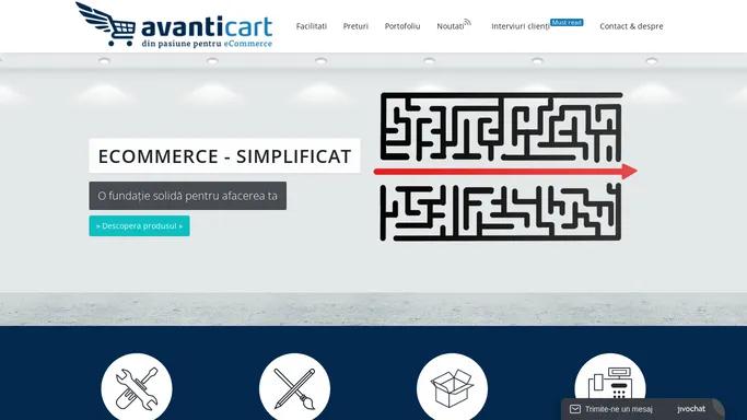 Creare magazin online - Avanticart.ro