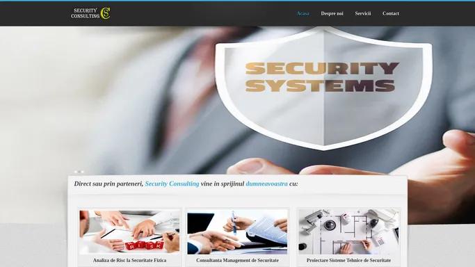 Security Consulting - Totul Pentru Siguranta TA