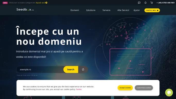 Seedbox.ro | Inregistrare Domenii .ro | Gazduire Web | VPS