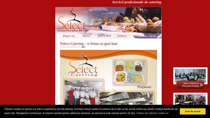 SERVICII CATERING - Select Catering - servicii profesionale de catering