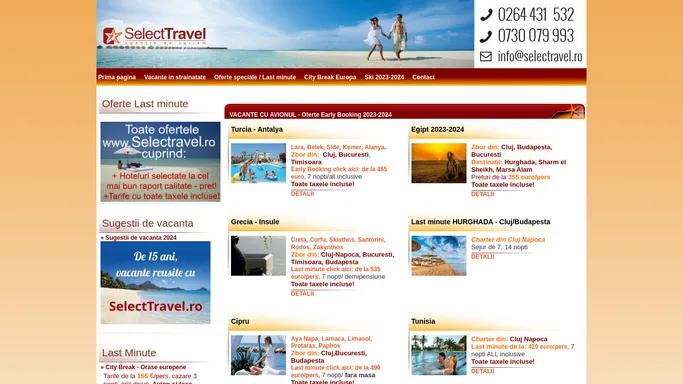 Agentie de turism Select Travel - Oferte de vacanta 2023-2024