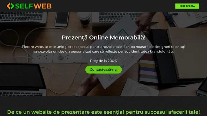 Realizare Website – Prezenta online memorabila!