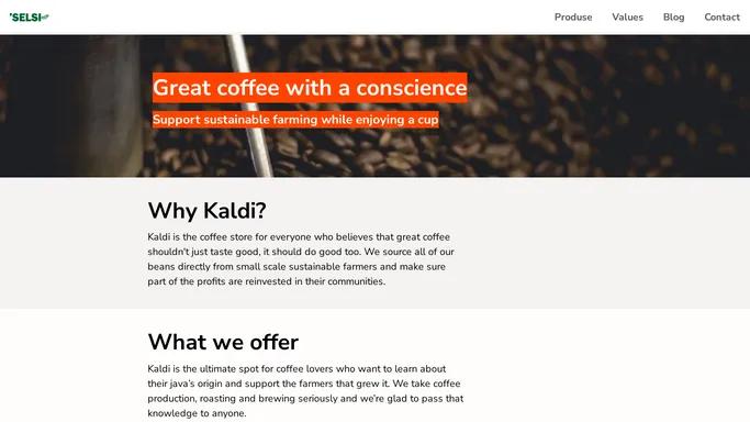 Great coffee with a conscience | Homepage