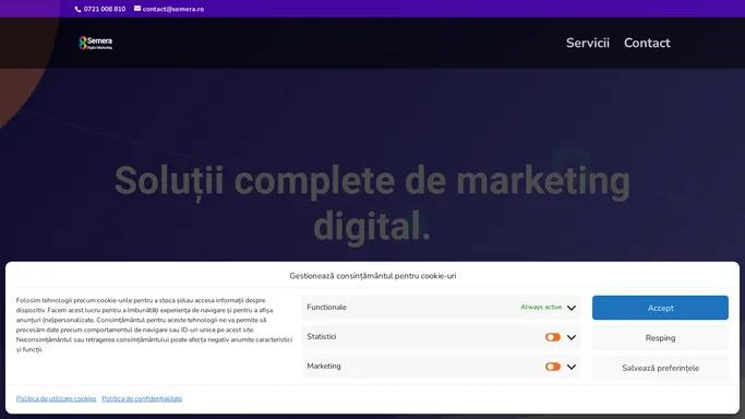 Semera Digital | Servicii Complete de Marketing Digital