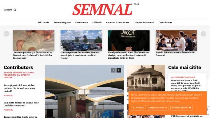 Homepage - SEMNAL - sursa ta de informatii de incredere