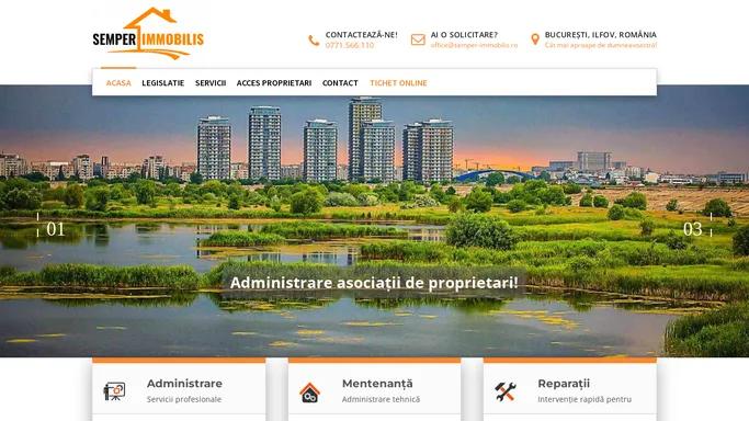 Semper Immobilis – Administrarea imobilului tau