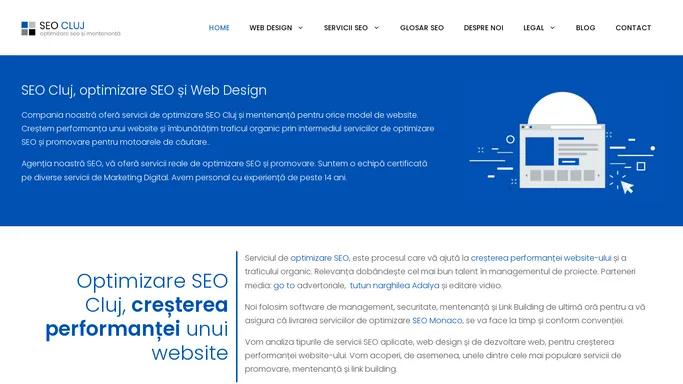 SEO Cluj, Optimizare SEO, Web Design si Mentenanta