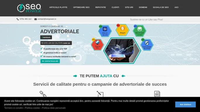 Articole SEO, advertoriale platite pe net