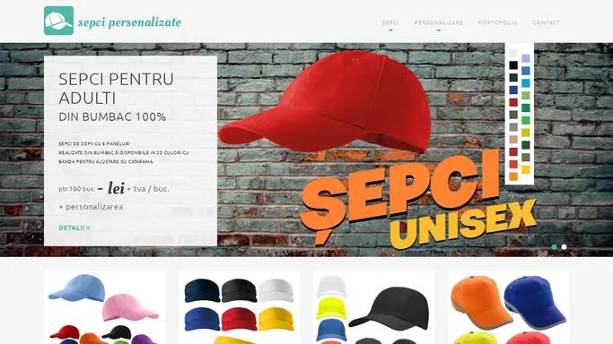 Sepci promotionale personalizate