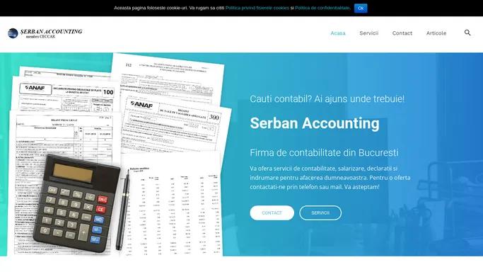 Serban Accounting | Firma contabilitate Bucuresti | Servicii contabilitate | Expert Contabil