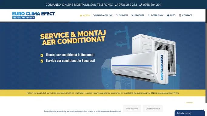 EuroClimaEfect montaj, reparatii, instalare aer conditionat Bucuresti