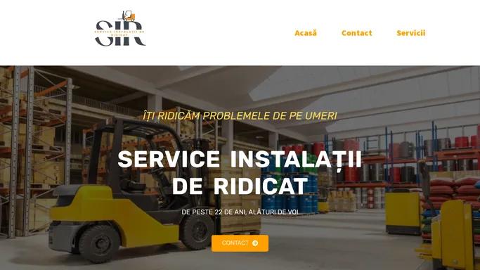 Service Instalatii de Ridicat – Reparatii motostivuitoare, transpalete, Autorizari ISCIR