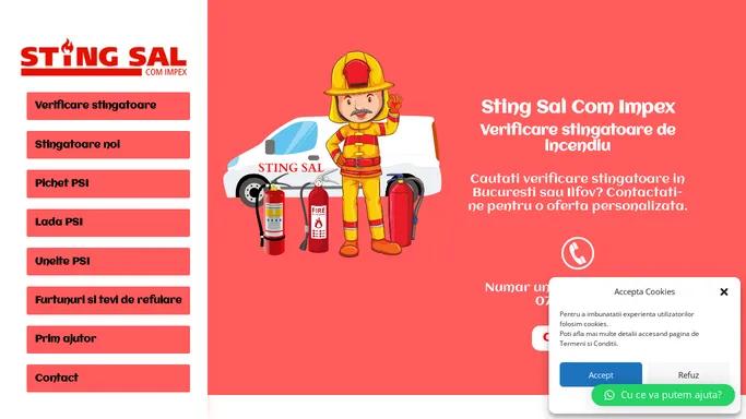 Verificare stingatoare - Verificare stingatoare Bucuresti si Ilfov - Sting Sal Com Impex SRL