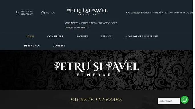 Petru si Pavel Funerare Servicii Funerare Profesionale