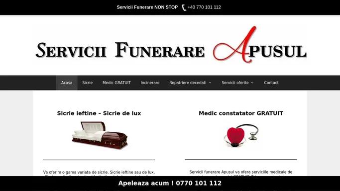 Servicii Funerare Apusul Oradea - Pompe Funebre Bihor 24/24