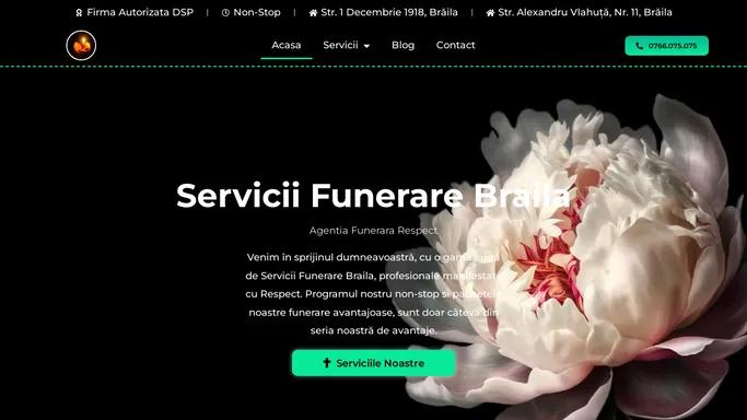 Servicii Funerare Braila - Pompe Funebre Braila - Non-Stop