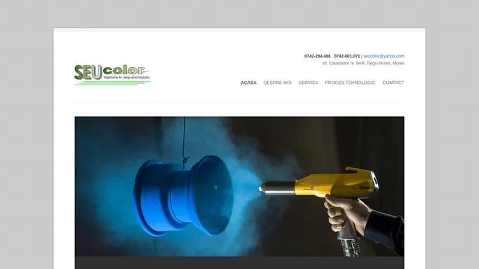 Vopsitorie in camp electrostatic, Sablare :: Seucolor SRL Targu Mures