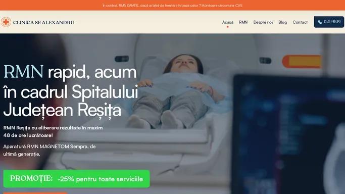 Imagistica Medicala de Top Resita | Clinica Sf. Alexandru