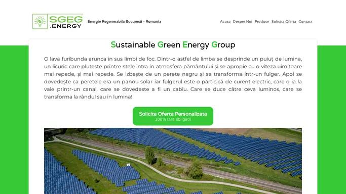 Sustainable Green Energy Group Romania