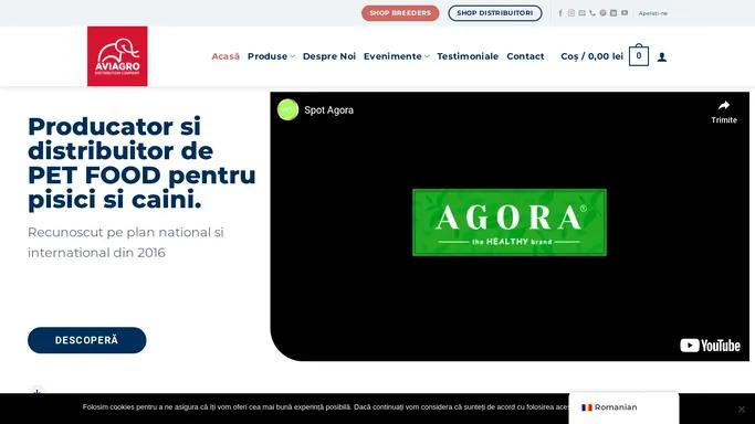 Aviagro Shop — Magazin online de hrana pentru caini si pisici
