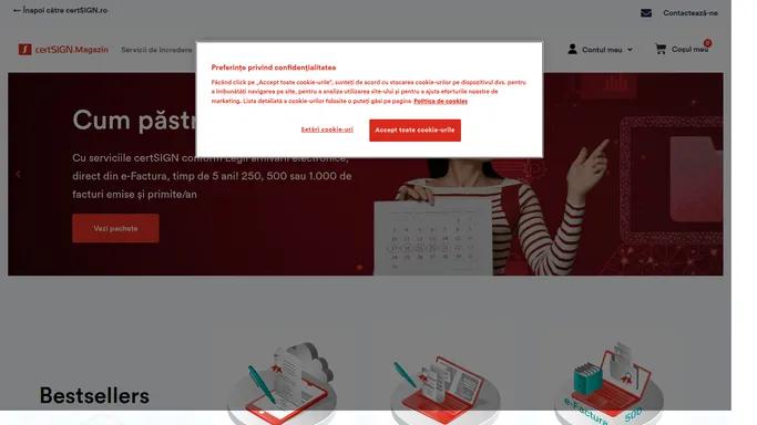 Magazin - certSIGN Certificat digital calificat