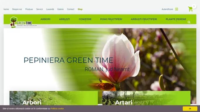Pepiniera GREEN TIME: arbori ornamentali, arbusti, pomi fructiferi, ulei de lavanda, conifere, plante perene, accesorii gradina - GreenTime.ro