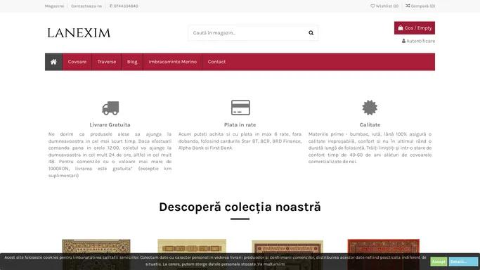 Lanexim - Magazin online de covoare si traverse de lana