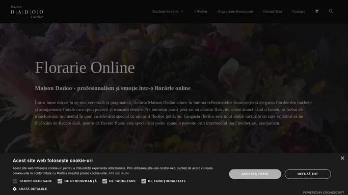 Maison Dadoo: Florarie Online | Livrare flori la domiciliu - Bucuresti & Ilfov