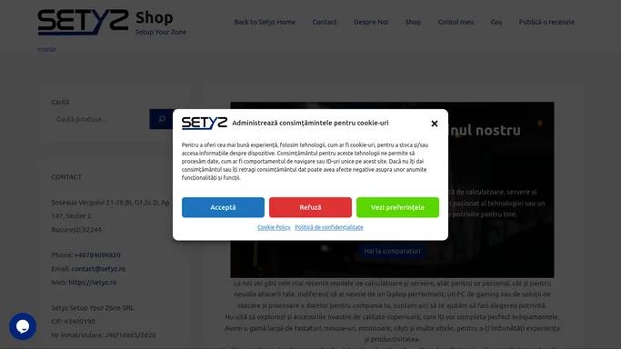 Shop – Setup Your Zone