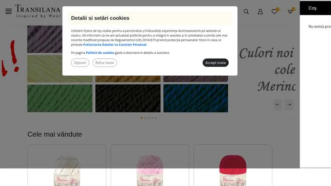 Fire de lana pentru tricotat si crosetat | Transilana