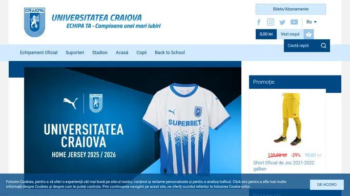 Magazinul oficial Universitatea Craiova