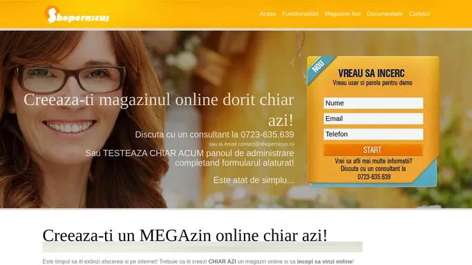 Magazine online,creare magazin virtual - Shopernicus.ro - platforma romaneasca de eCommerce