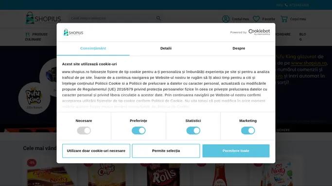 Shopius- Unicul Magazin Online European Food-Chips, Snacks, Dulciuri