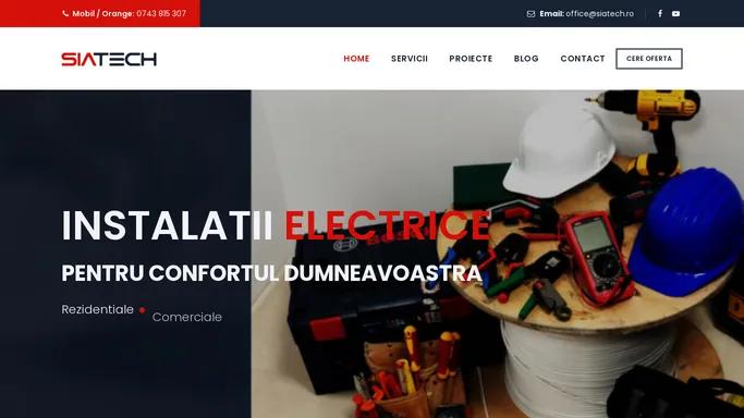 Supraveghere video, Instalatii electrice iasi - SIATECH RO