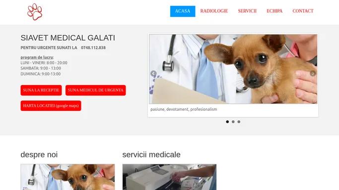 SIAVET MEDICAL GALATI cabinet veterinar & radiologie veterinara