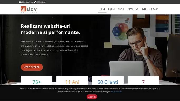 Sidev › Realizam website-uri moderne si performante.