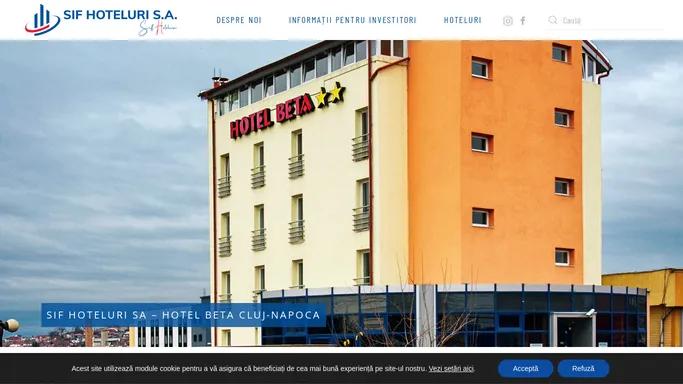 SIF Hoteluri S.A. holdingul hotelier al SIF Banat-Crisana