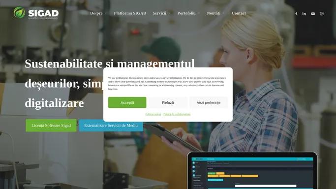 Managementul deseurilor simplificate prin digitalizare | Sigad