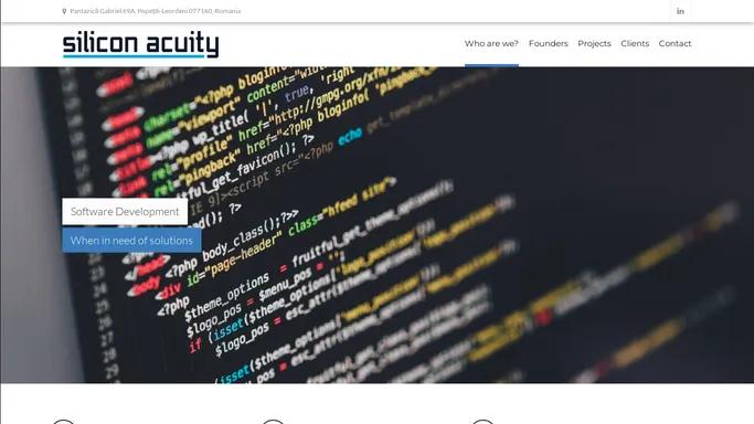Silicon Acuity – Company Website