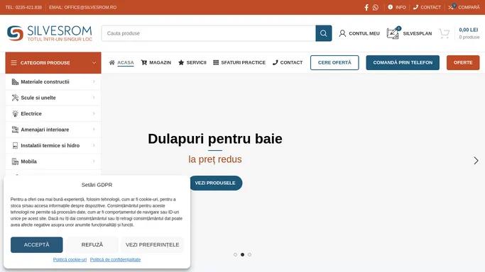 Silvesrom • Totul intr-un singur loc • Materiale de Constructii Barlad