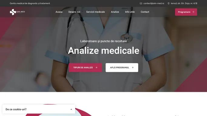 SIM MED | Consultatii de specialitate si analize medicale de laborator.