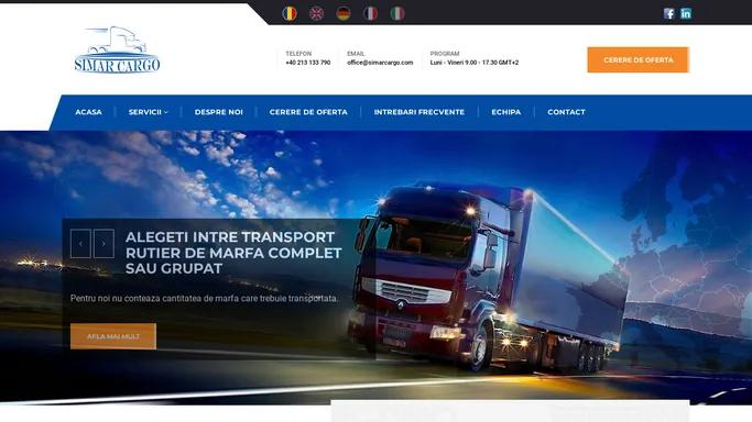 SimarCargo Expeditii - Transport intern si international de marfa