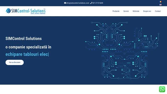 Simcontrol Solutions este furnizor de echipamente electrice, componente pentru automatizari si servicii in domeniul automatizarilor industriale.