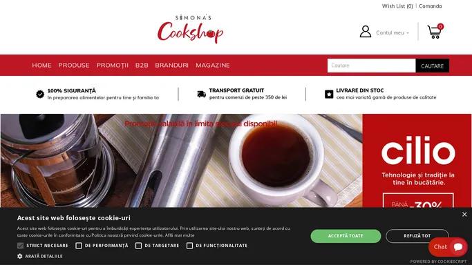 Simona’s Cookshop – ustensile de calitate pentru bucatarie