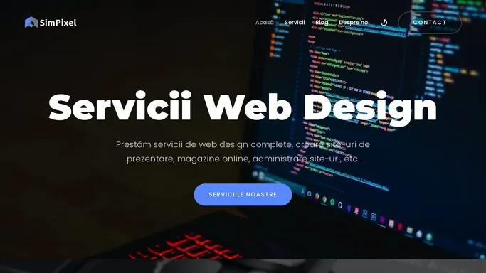 SimPixel - Servicii Web Design | Realizare Site Prezentare, Magazin Online