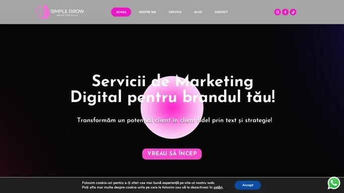 Simple Grow – Agentia de Online Marketing Simple Grow