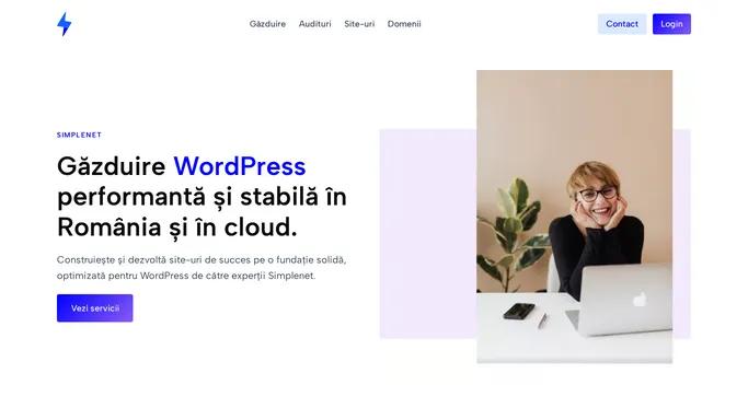 Gazduire WordPress performanta si stabila - Simplenet