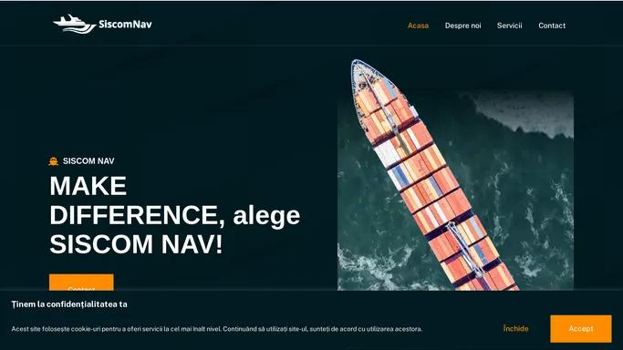 SISCOM NAV – MAKE DIFFERENCE, alege SISCOM NAV!