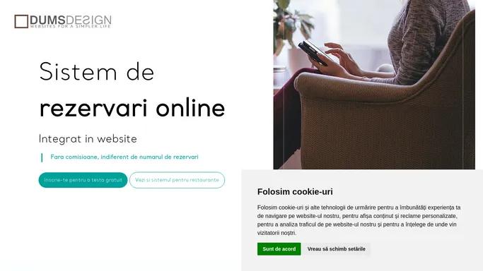 Sistem de rezervari online pentru hoteluri DUMS